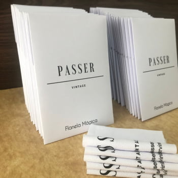 Flanela Mágica Personalizada + Envelope com Seu Logotipo - 100 Unidades 