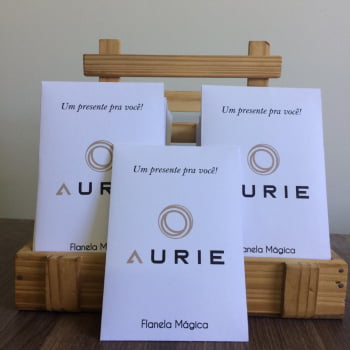 Flanela Mágica Personalizada + Envelope com Seu Logotipo - 100 Unidades 