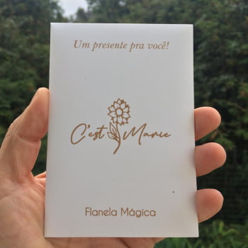 Flanela Mágica Personalizada + Envelope com Seu Logotipo - 200 Unidades