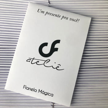 Flanela Mágica Personalizada + Envelope com Seu Logotipo - 50 Unidades