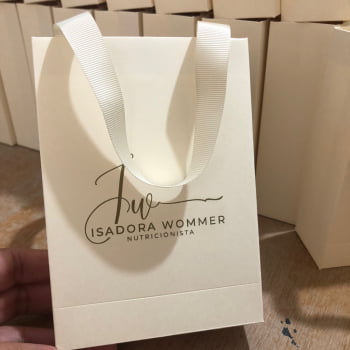 Mini Sacola Personalizadas - 100 Unidades 