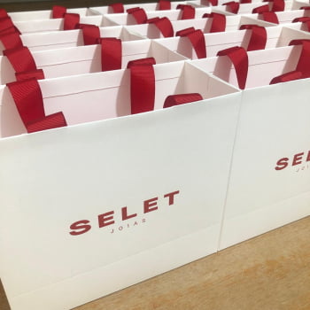 Sacola Personalizadas 17x19x8cm- 50 Unidades