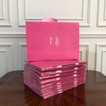 Sacola Personalizada 20,5x29x10cm- 30 Unidades